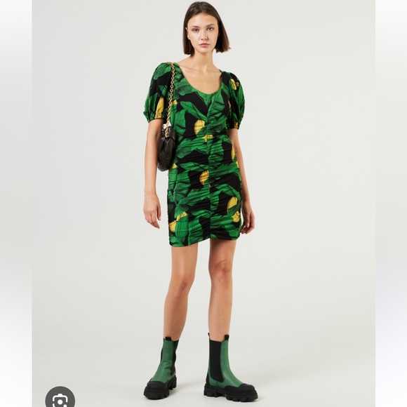 NWT Ganni Mini Dress NWT - Picture 3 of 4